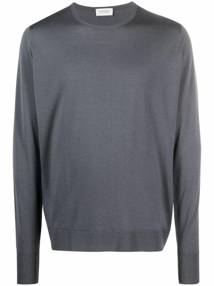 John Smedley Marcus fine-knit merino jumper - Grey Cover