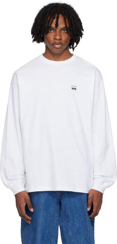 WTAPS White OBJ 02 Long Sleeve T-Shirt Cover