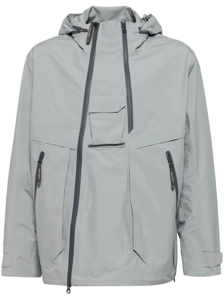 Spoonyard concealed hood long-sleeves windbreaker - Grey Cover