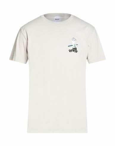 Ripndip S. u.r. f Tee Man T-shirt Light grey Cotton Cover