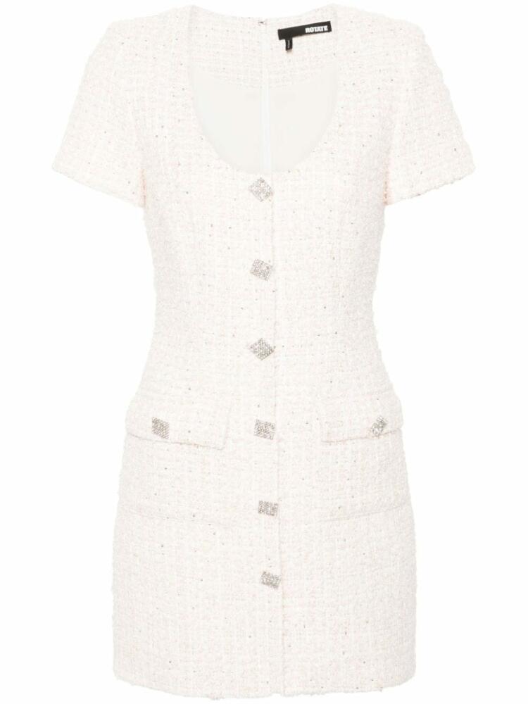 ROTATE BIRGER CHRISTENSEN bouclé mini dress - Pink Cover