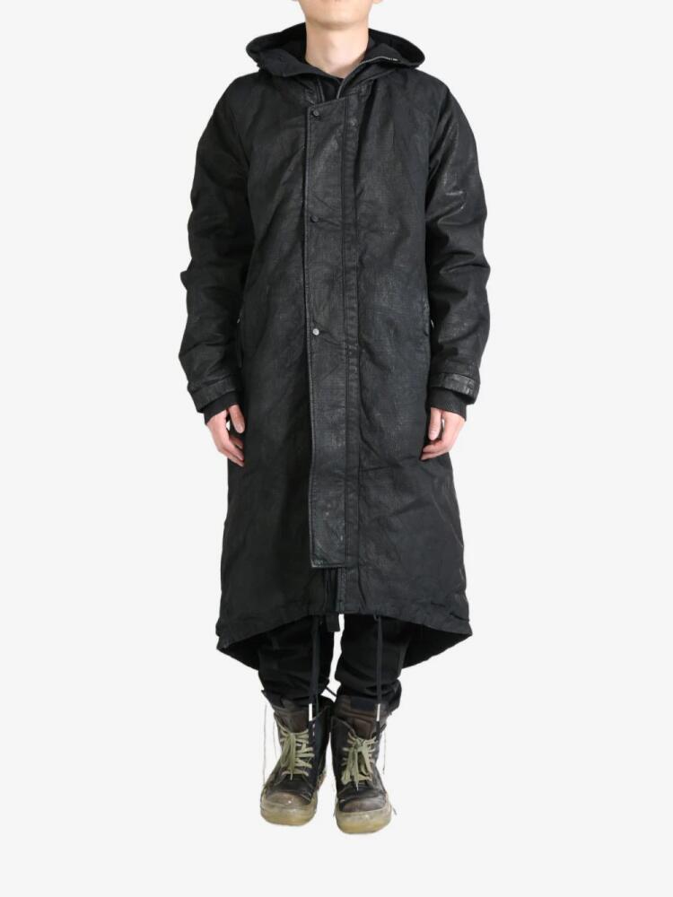 Boris Bidjan Saberi hooded fishtail parka - Black Cover