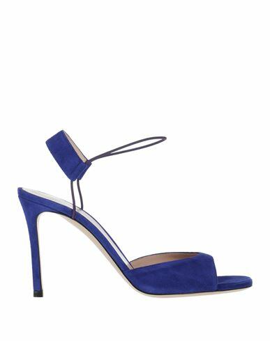 Giorgio Armani Woman Sandals Blue Goat skin Cover