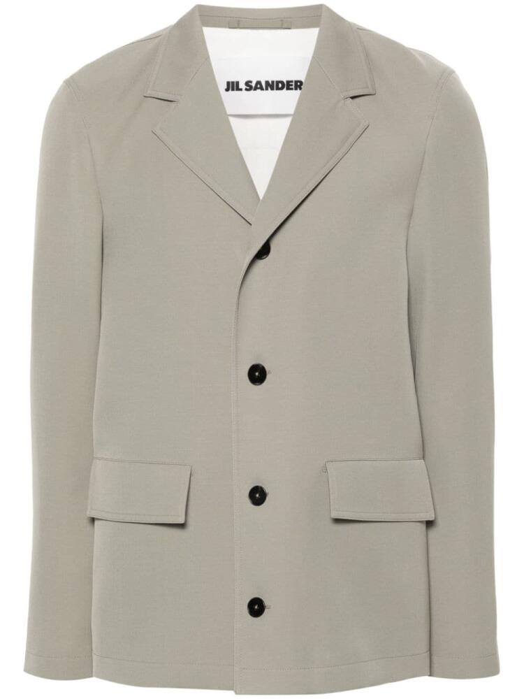 Jil Sander single-breasted wool blazer - Green Cover