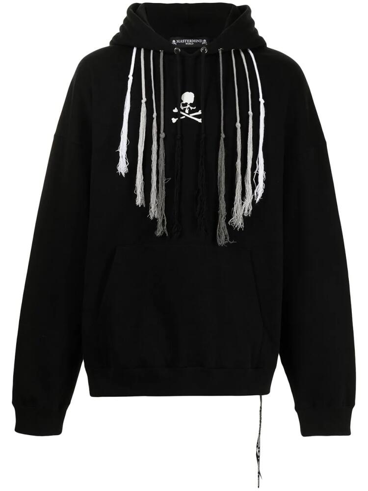 Mastermind World logo-print drawstring hoodie - Black Cover