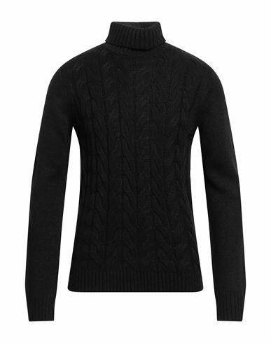 Herman & Sons Man Turtleneck Black Wool, Acrylic Cover