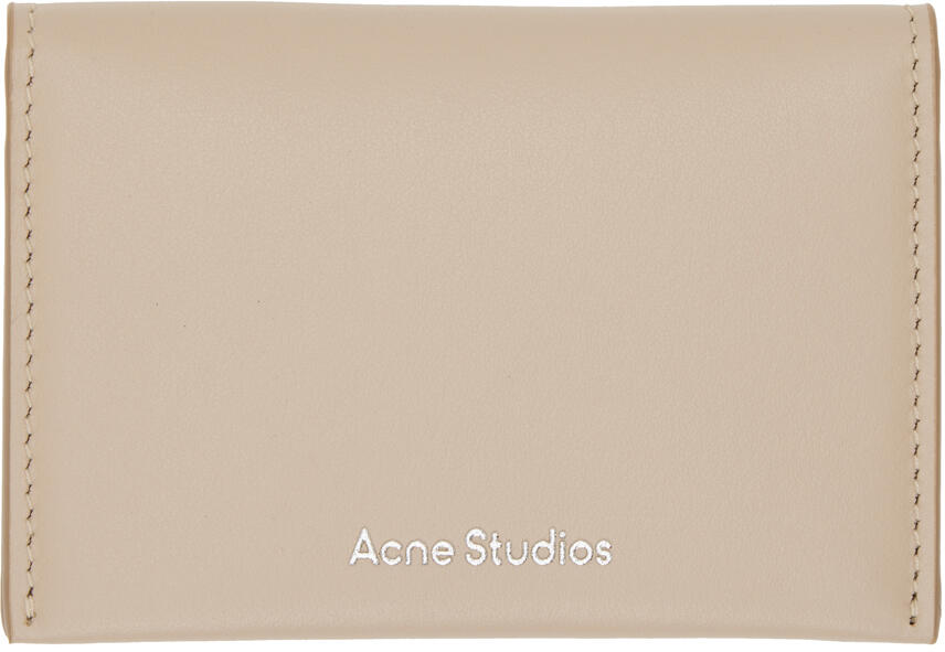 Acne Studios Taupe Folded Card Holder Cover