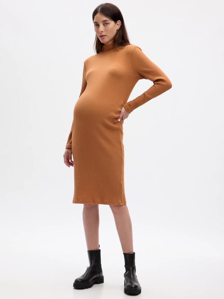 Gap Maternity Rib Midi Sweater Dress Cover