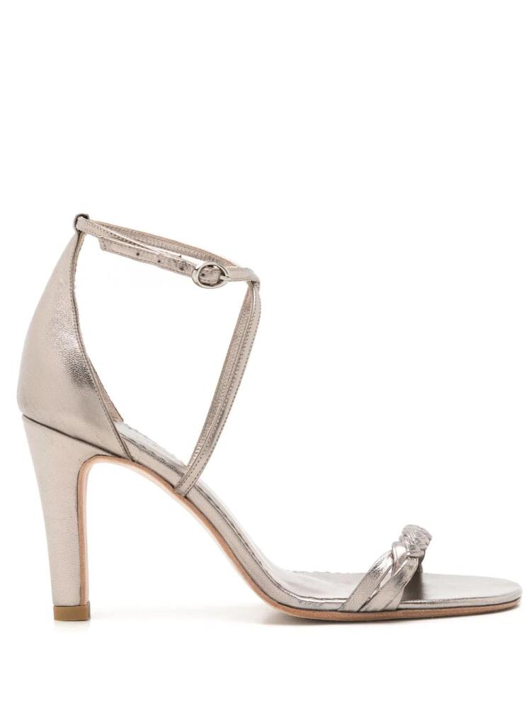 Sarah Chofakian Windsor 75mm metallic-effect sandals Cover