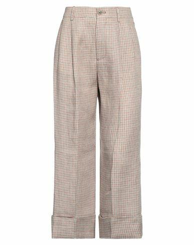 Berwich Woman Pants Sky blue Linen Cover