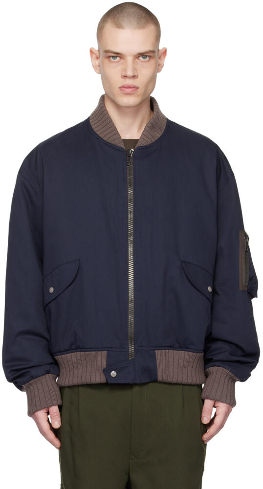 Vivienne Westwood Navy Bernardo Bomber Jacket Cover