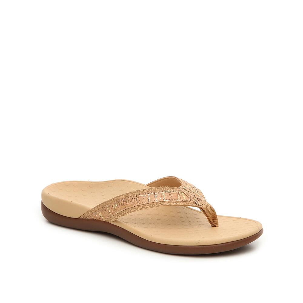 Vionic Tide II Flip Flop | Women's | Gold Cork Cover