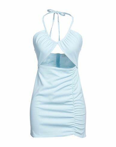 Vicolo Woman Mini dress Sky blue Polyester, Elastane Cover