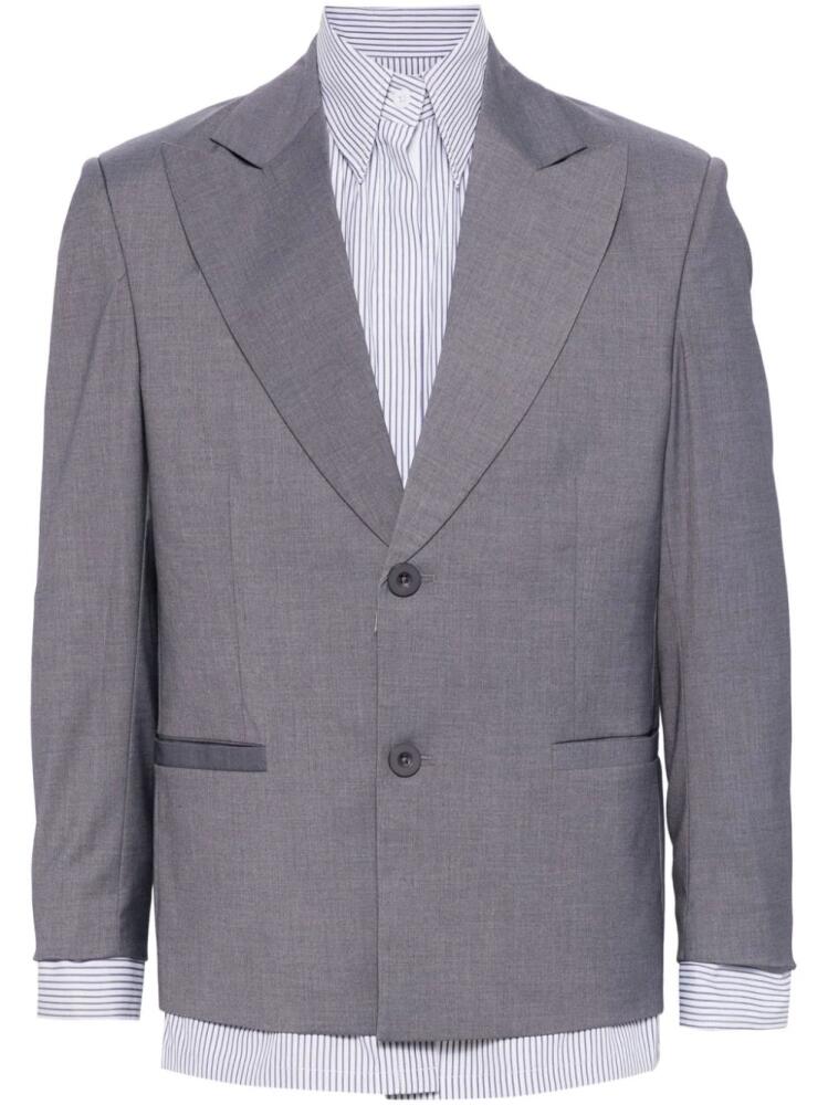 KidSuper single-breasted layered blazer - Grey Cover