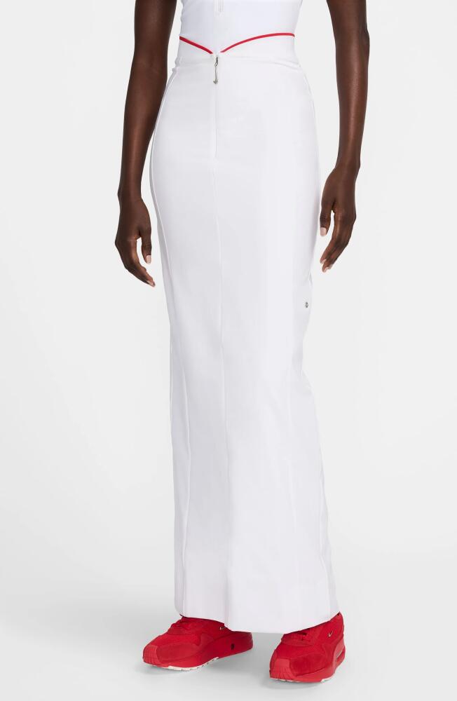 Nike x Jacquemus Maxi Skirt in White/University Red Cover