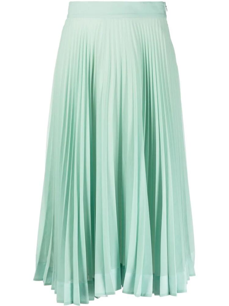 Plan C pleated midi skirt - Green Cover