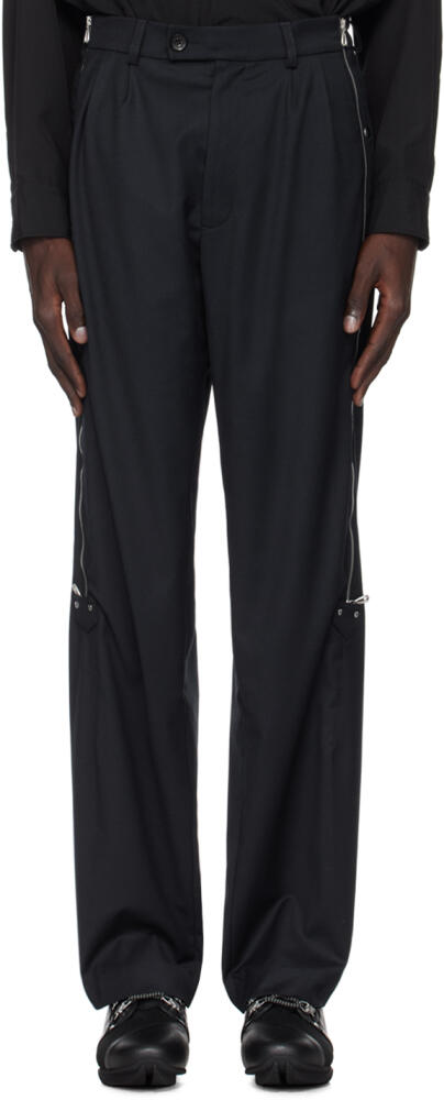 Kiko Kostadinov Navy Knox Zip Trousers Cover