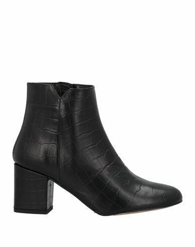 Anaki Woman Ankle boots Black Leather Cover