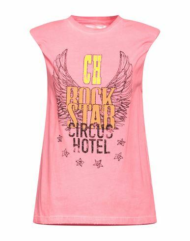 Circus Hotel Woman T-shirt Fuchsia Cotton Cover