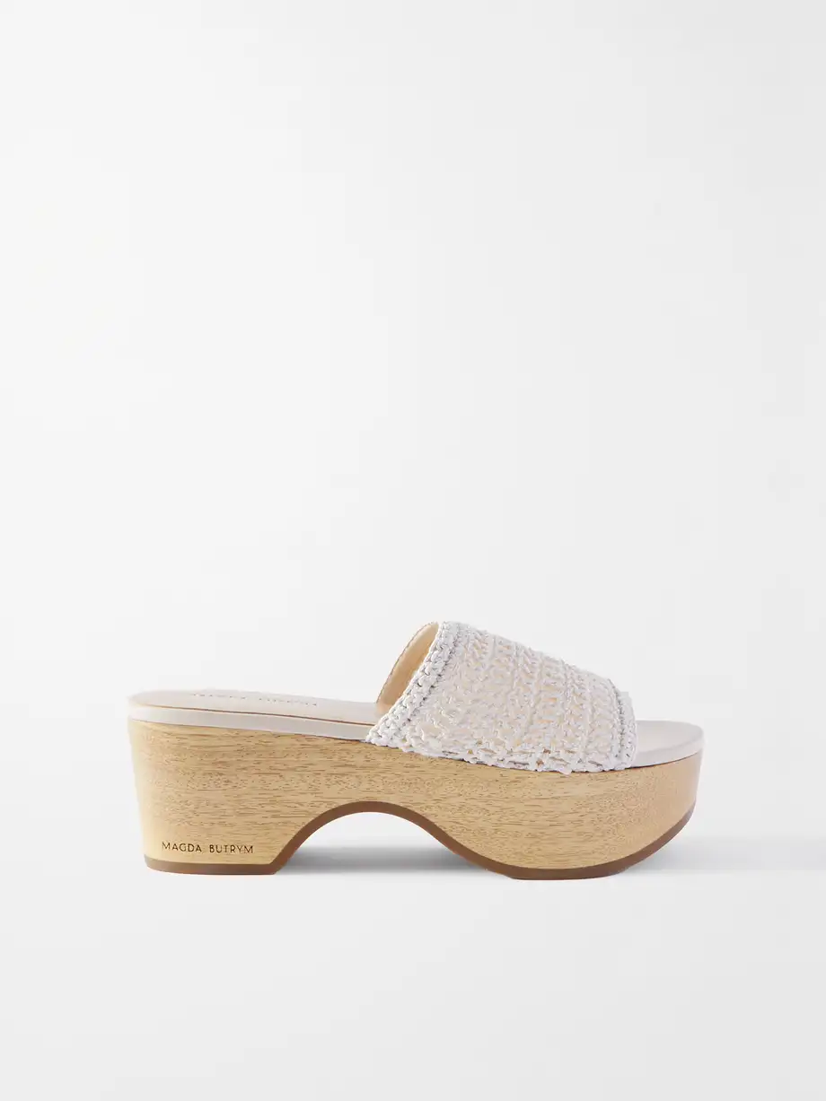 Magda Butrym - Crocheted Platform Clogs - Cream Cover