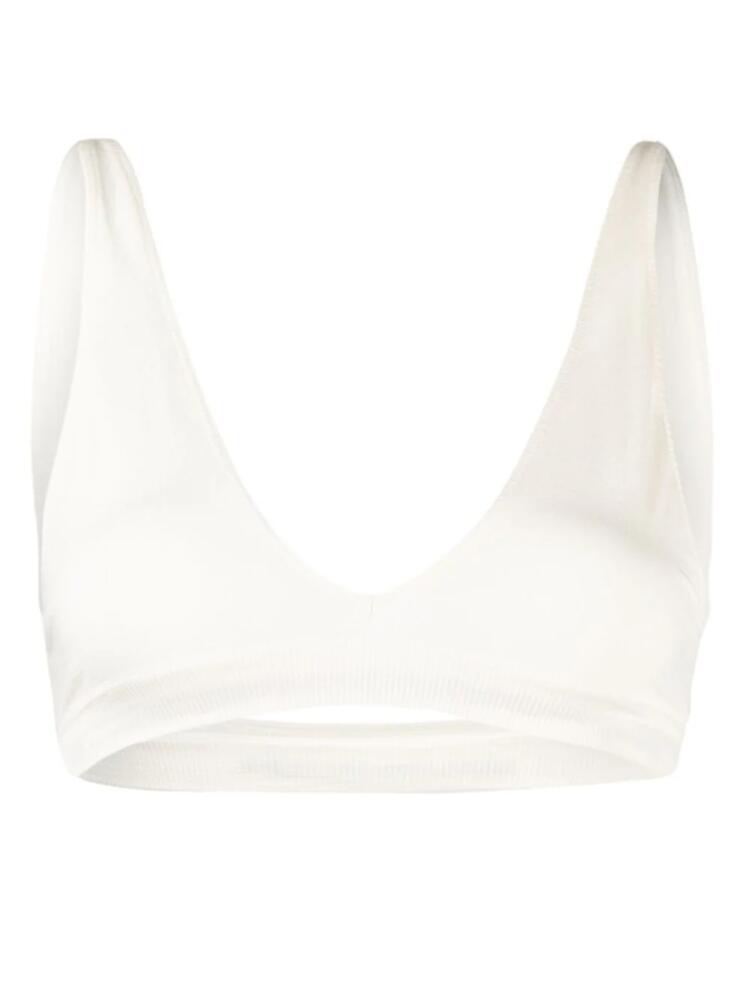 PRISM² Graceful ribbed bra - White Cover