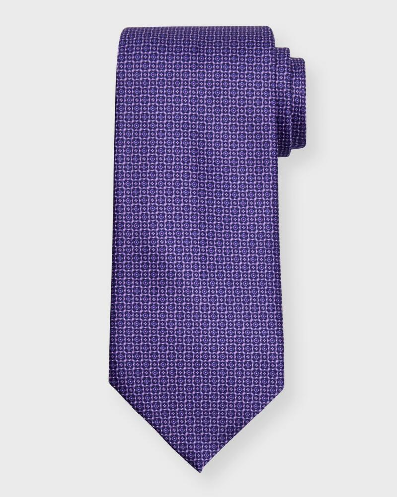 Stefano Ricci Men's Micro-Print Silk Tie Cover