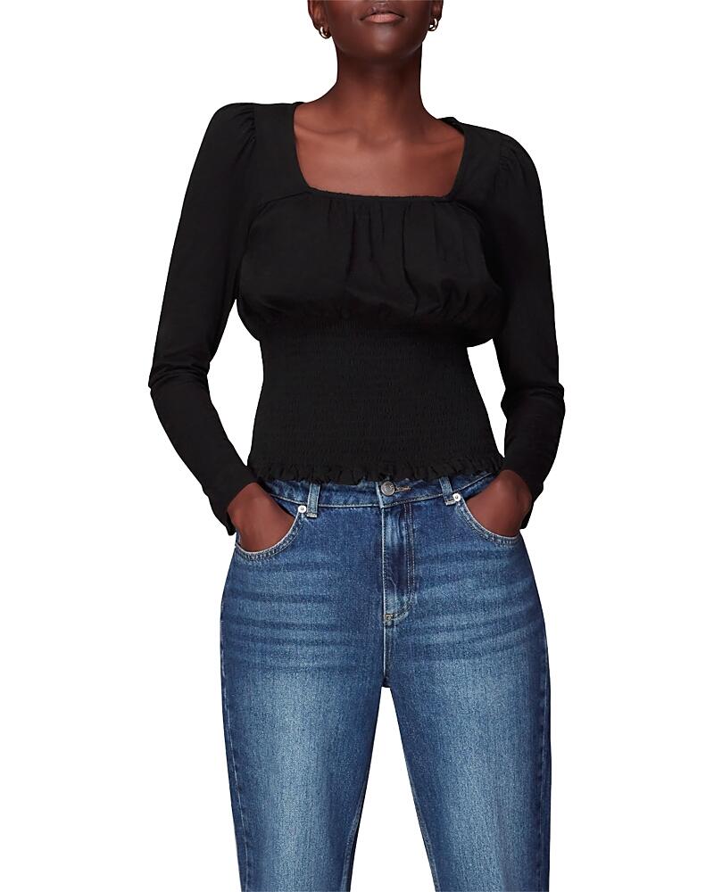 Whistles Square Neck Shirred Top Cover