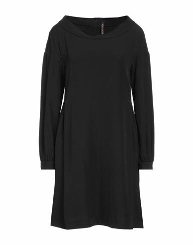 Manila Grace Woman Mini dress Black Polyester, Elastane Cover