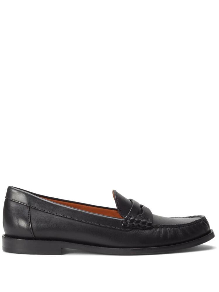 Polo Ralph Lauren penny-slot leather loafers - Black Cover