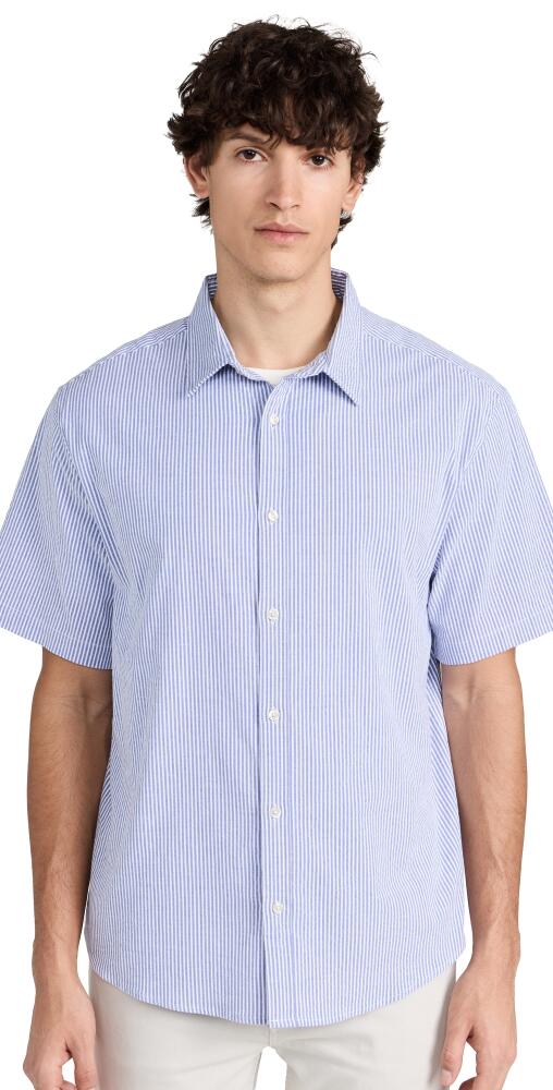 Fair Harbor The Seersucker Shirt Light Blue Stripe Cover