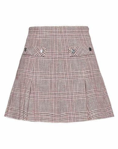 Maje Woman Mini skirt Burgundy Cotton, Acrylic, Polyester, Wool, Textile fibers Cover