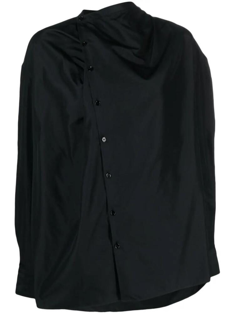 LEMAIRE Soft Collar silk blouse - Black Cover