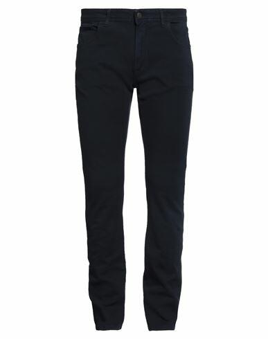 Boglioli Man Pants Midnight blue Cotton, Elastane Cover