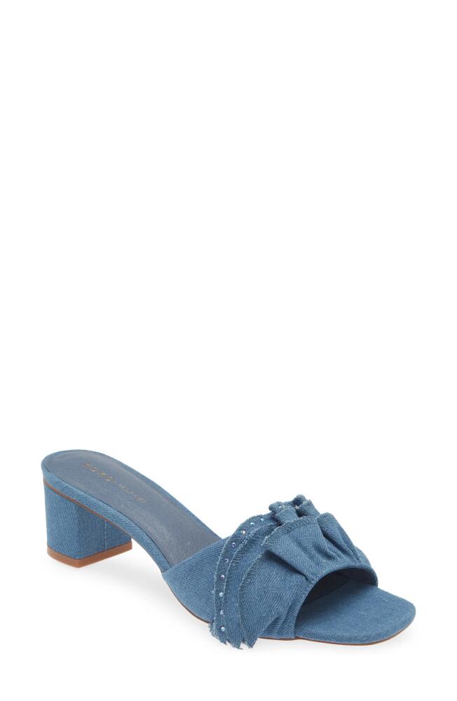 KOKO + PALENKI Leana Slide Sandal in Denim Cover