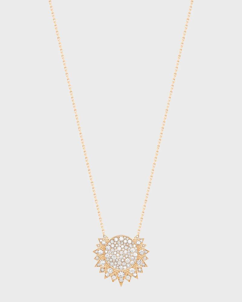 PIAGET Sunlight 18k Rose Gold Diamond Pendant Necklace Cover