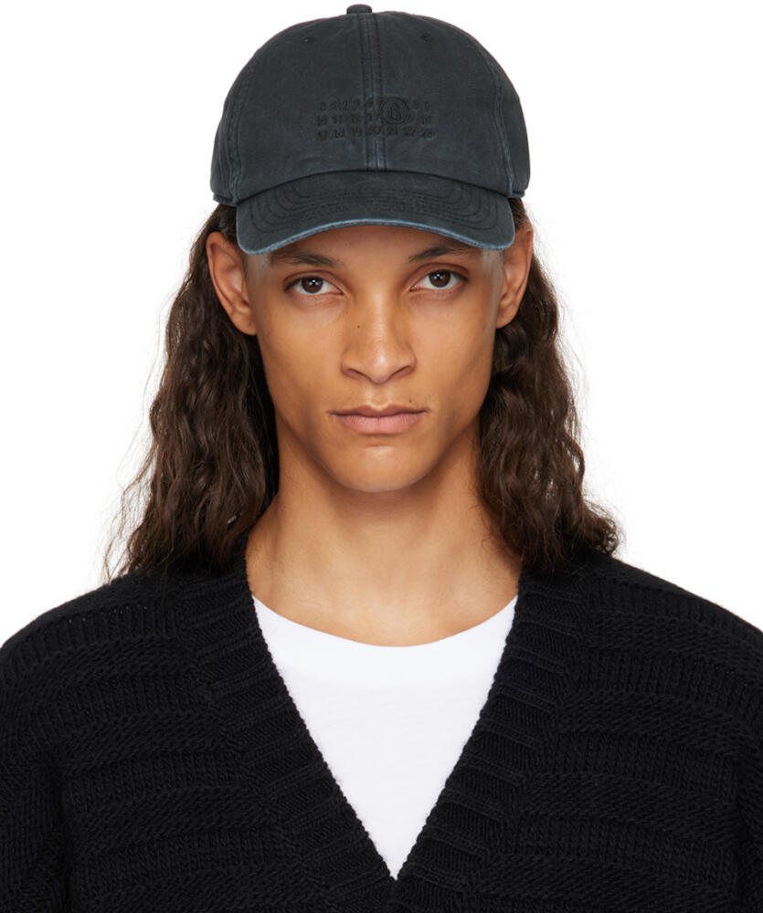 MM6 Maison Margiela Black Baseball Cap Cover