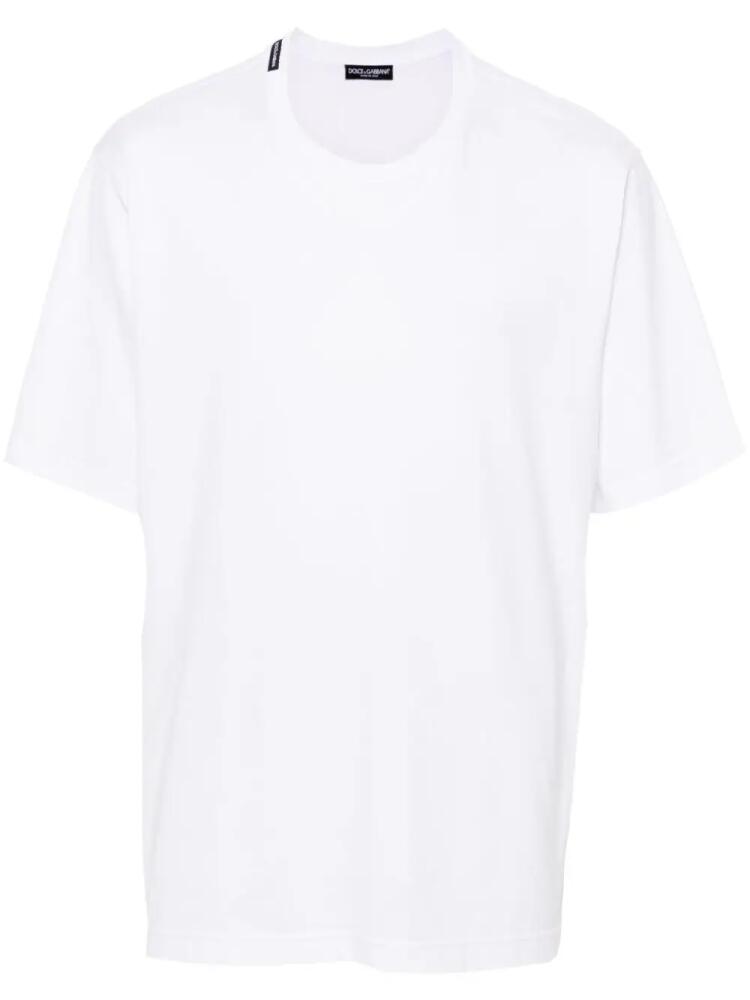 Dolce & Gabbana round-neck cotton T-shirt - White Cover