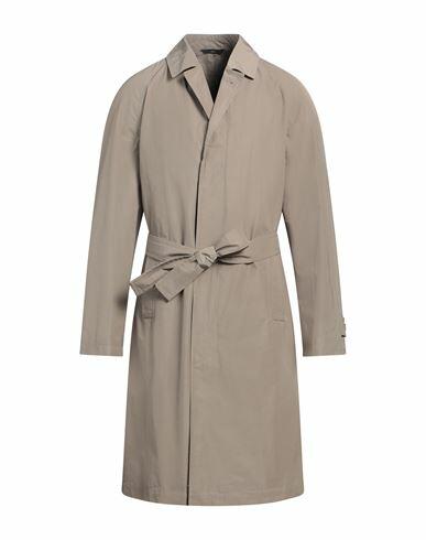 Hevò Man Overcoat & Trench Coat Sand Polyester, Cotton Cover