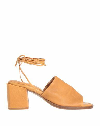 Cafènoir Woman Sandals Camel Soft Leather Cover