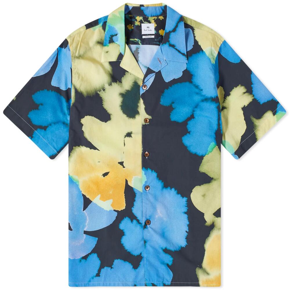 Paul Smith Men's Floral Vacation Shirt in Black Cover