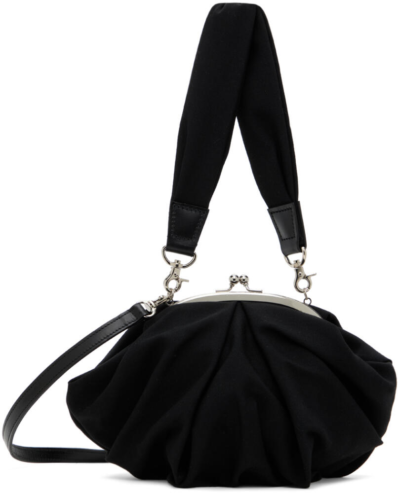 Y's Black Tuck Clasp Pochette Bag Cover