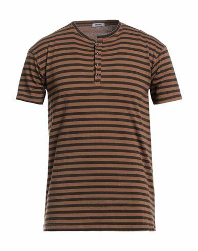 Stilosophy Man T-shirt Brown Cotton Cover