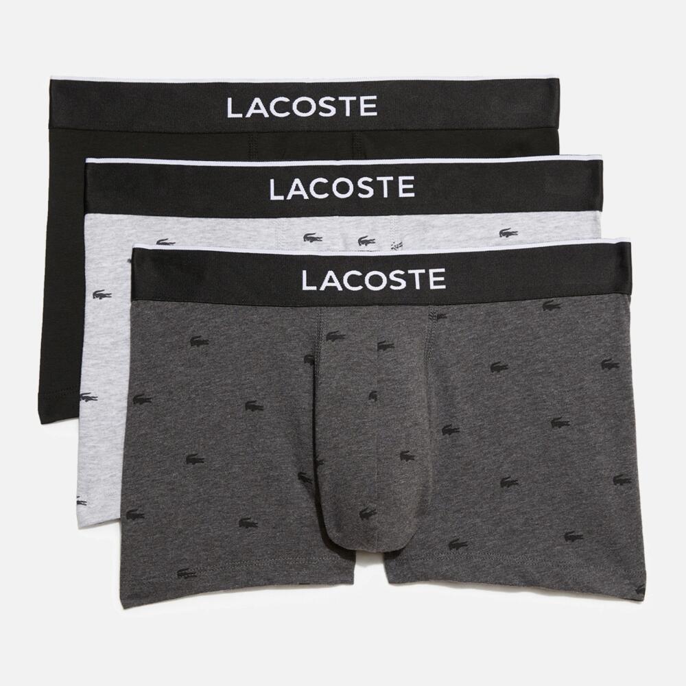 Lacoste 3 Pack Cotton Logo Boxer Trunks Cover