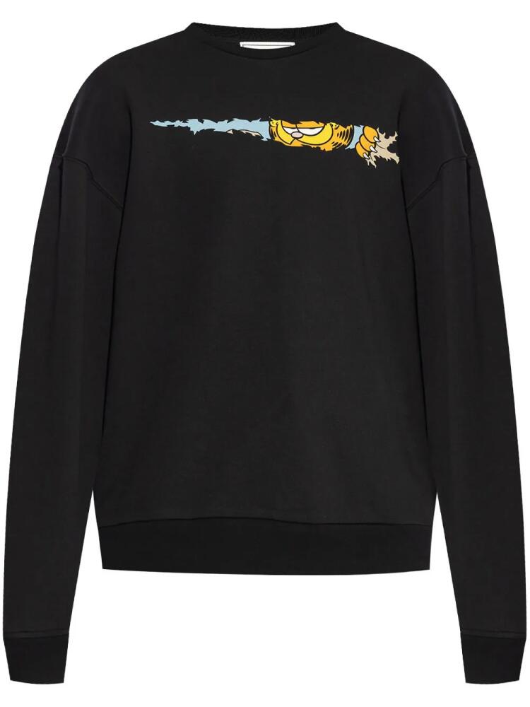 Iceberg x Garfield cotton sweatshirt - Black Cover