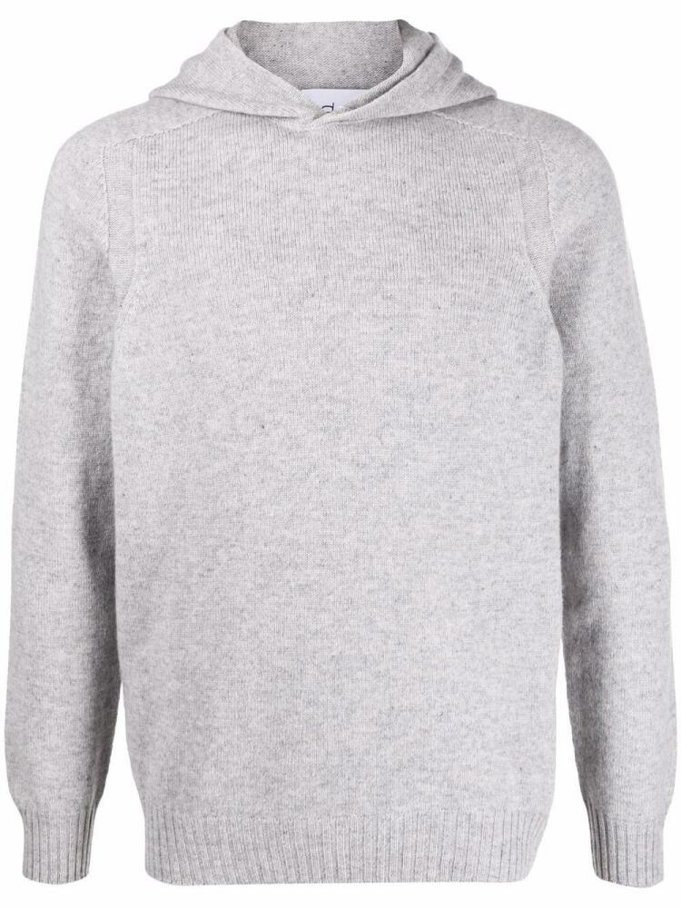 D4.0 fine-knit hooded jumper - Grey Cover