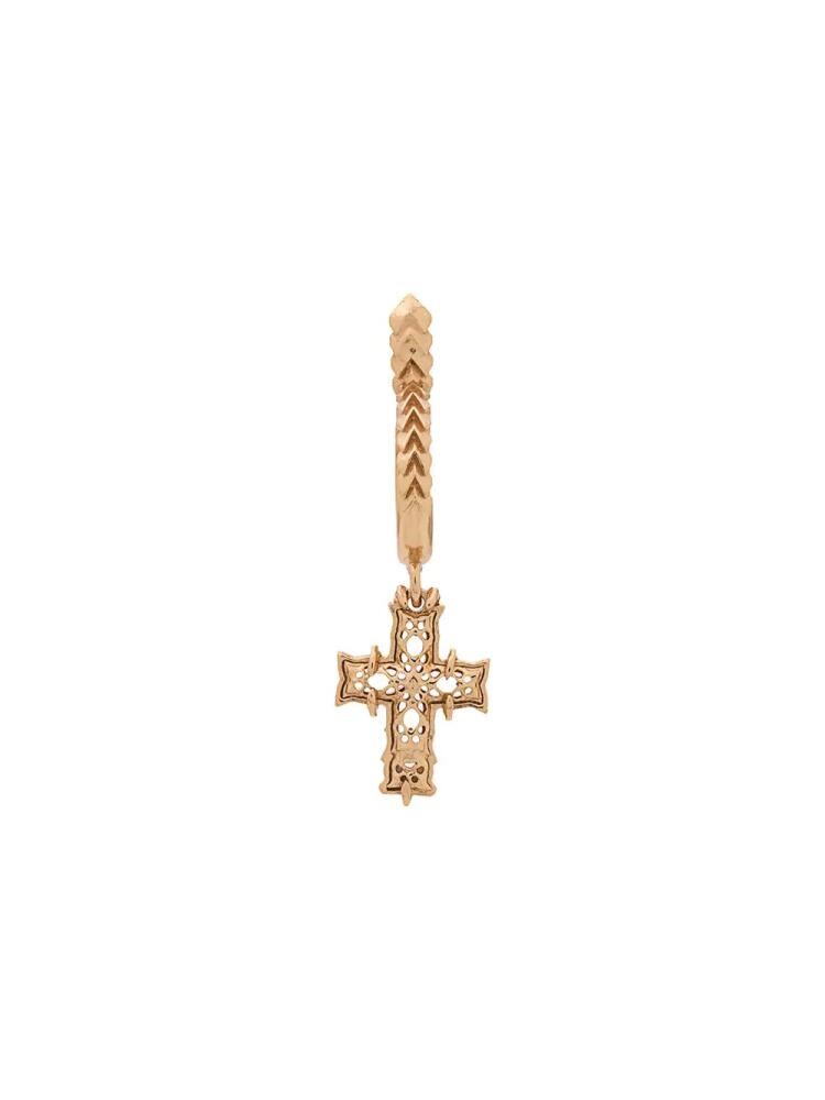 Emanuele Bicocchi drop cross earring - Gold Cover