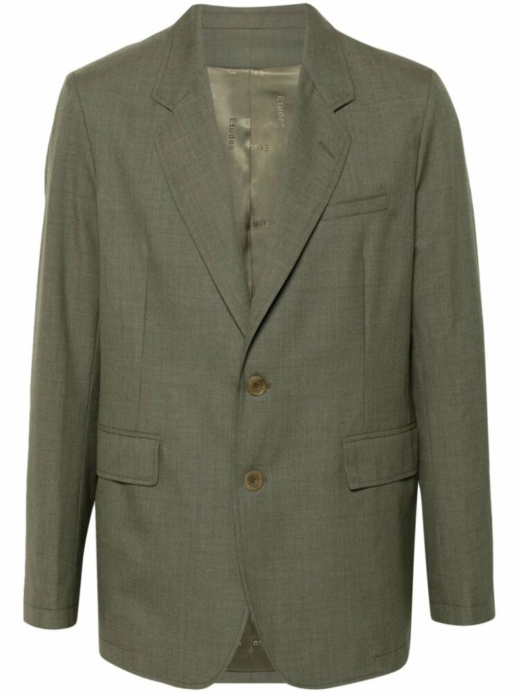 Etudes Plane Suiting virgin wool blazer - Green Cover