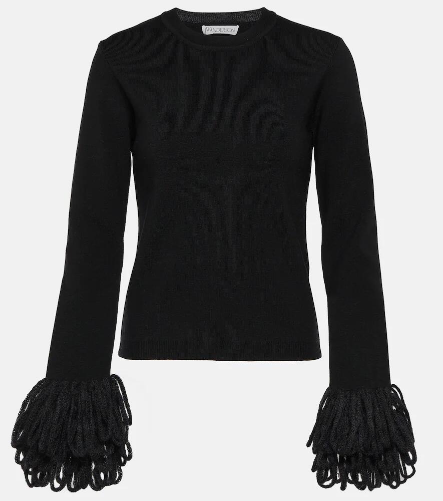 JW Anderson Fringed wool-blend sweaters Cover