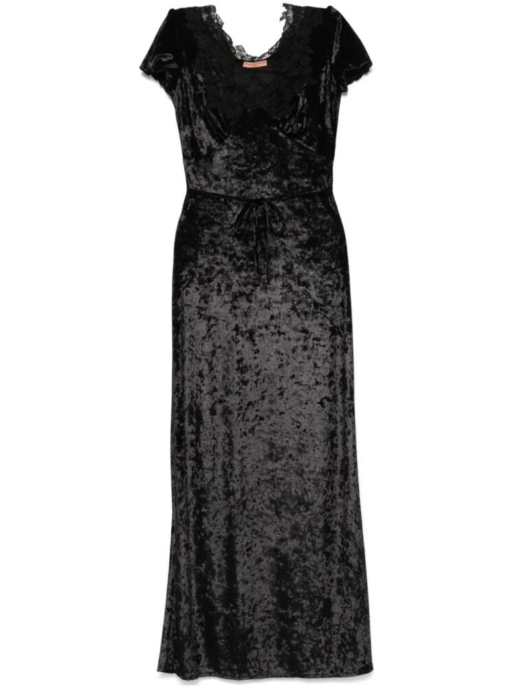 Ermanno Scervino velvet maxi dress - Black Cover