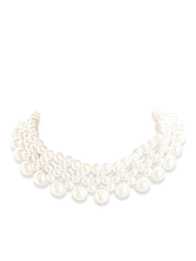 Hzmer Jewelry faux-pearl necklace - White Cover